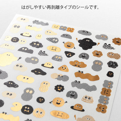 Camouflage Mini Monster, 1 Sheet Sticker, Yuru Log