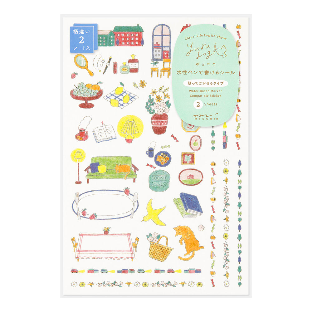 Daily Life, 2 Sheets Sticker, Yuru Log