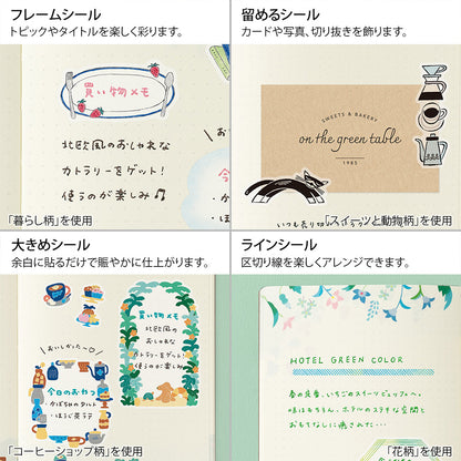 Coffee Shop, 2 Sheets Sticker, Yuru Log