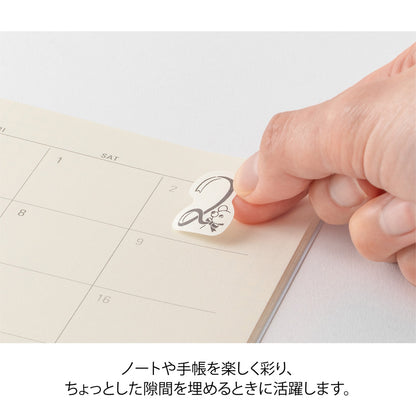 Numbers, Roll Sticker, Yuru Log