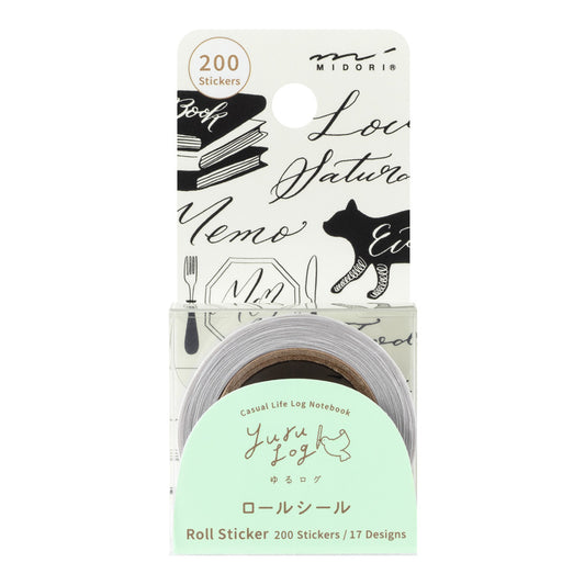 Calligraphy, Roll Sticker, Yuru Log