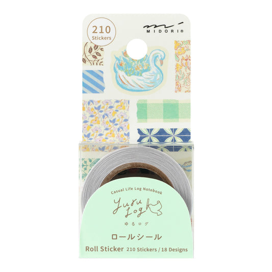 Antique, Roll Sticker, Yuru Log