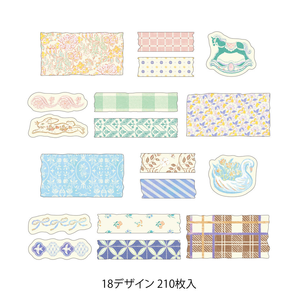 Antique, Roll Sticker, Yuru Log