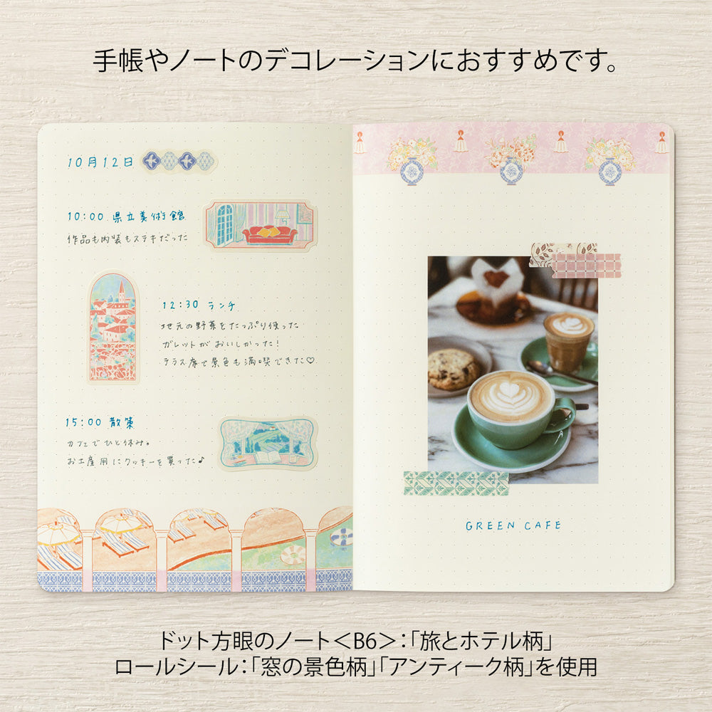 Antique, Roll Sticker, Yuru Log