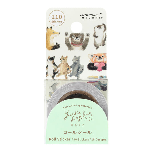 Animal Emotions, Roll Sticker, Yuru Log