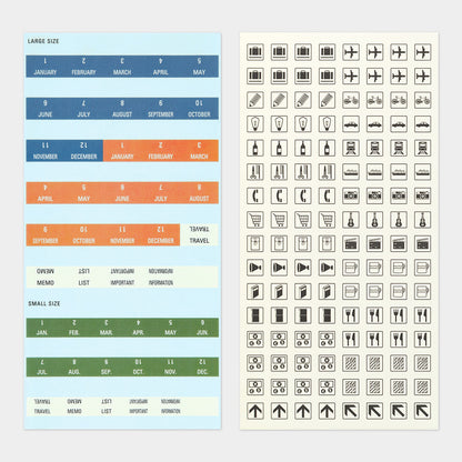 TRAVELER'S notebook, Customized Sticker Set for Diary 2026