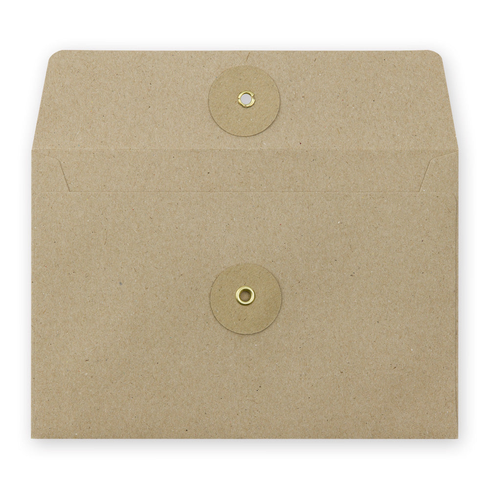 KRAFT ENVELOPE, [M] Horizontal with String Brown