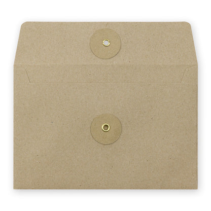 KRAFT ENVELOPE, [M] Horizontal with String Brown