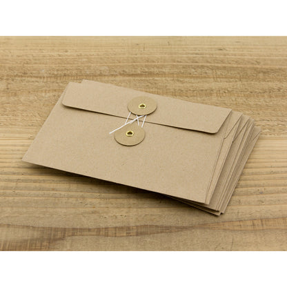 KRAFT ENVELOPE, [M] Horizontal with String Brown