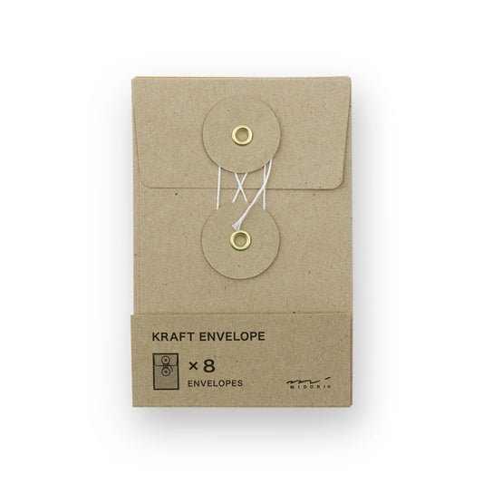 KRAFT ENVELOPE, [S] Vertical with String Brown