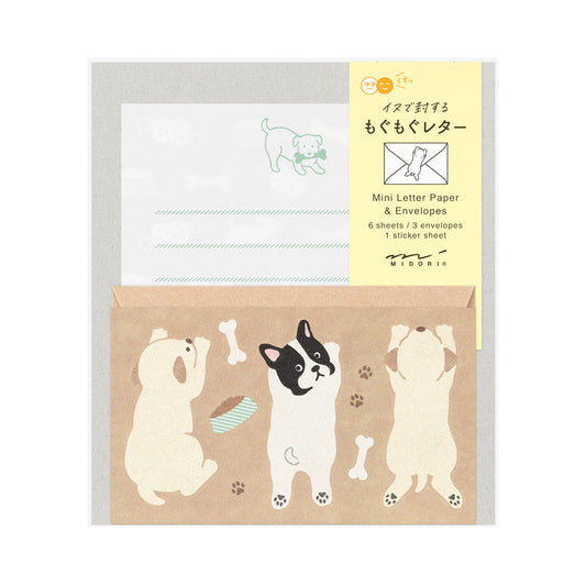 Hungry Dog, Mini Letter Paper and Envelopes with Stickers
