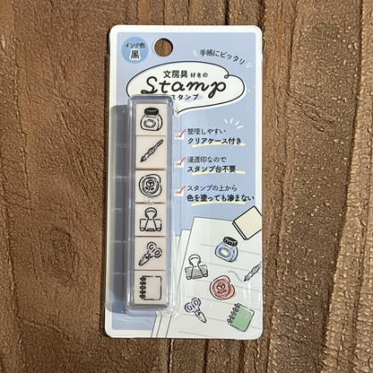 喜歡文具｜迷你浸透印章6個組