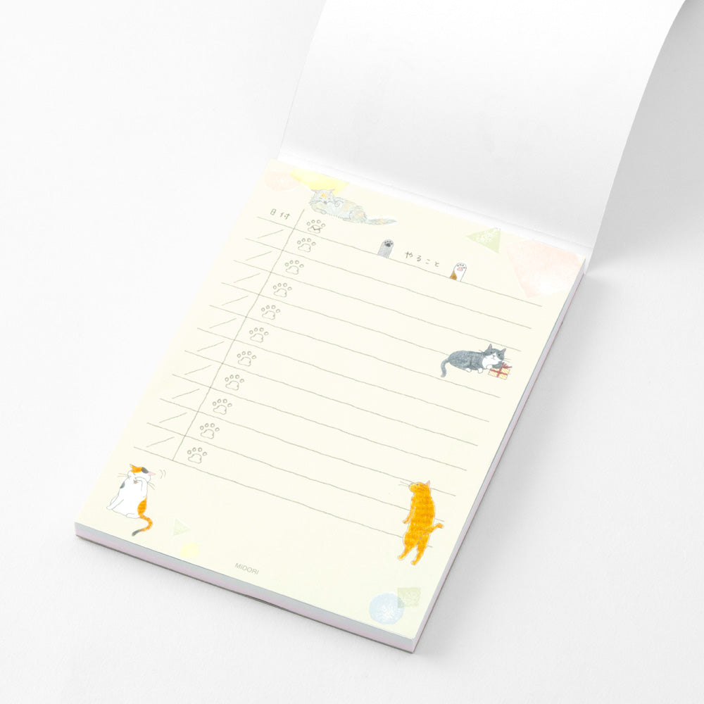 Cat, To Do Memo Pad