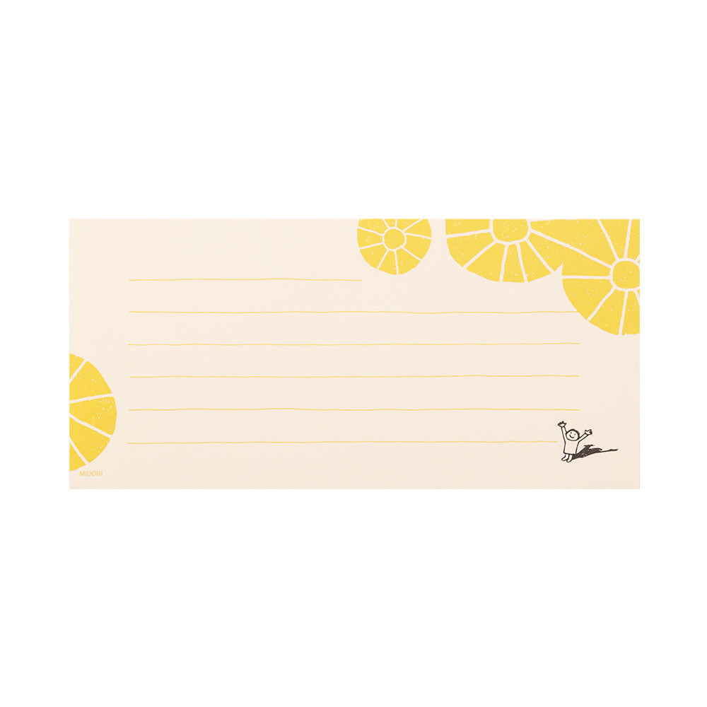 midori, Sun , Message Letter Pad - Easygoing