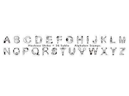 Human Alphabet Stamp, Hoshino Shiho x 36 Sublo