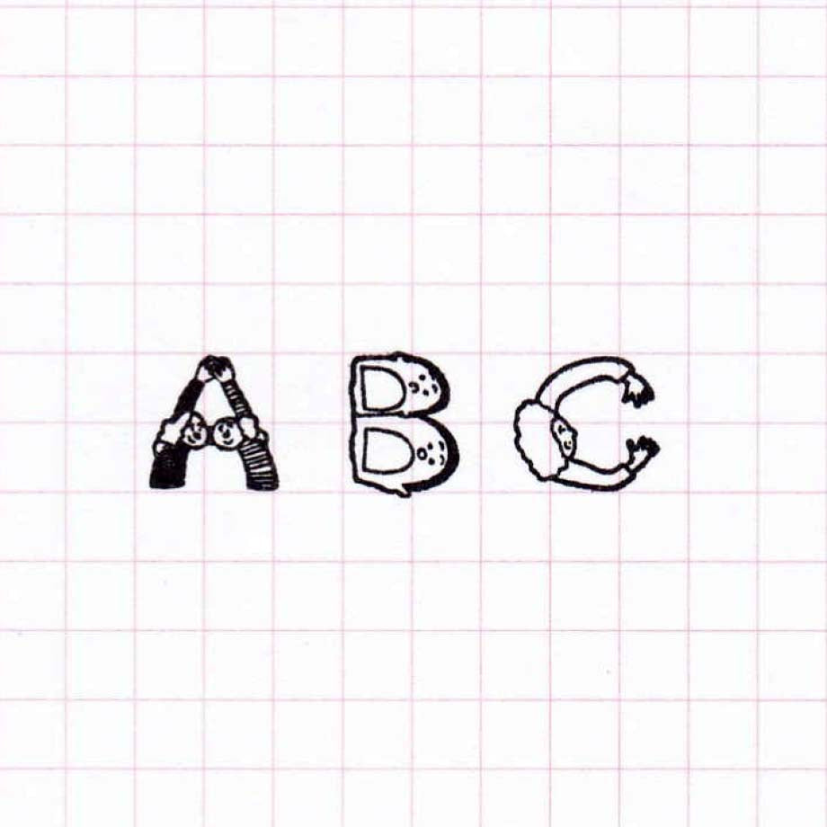 Human Alphabet Stamp, Hoshino Shiho x 36 Sublo