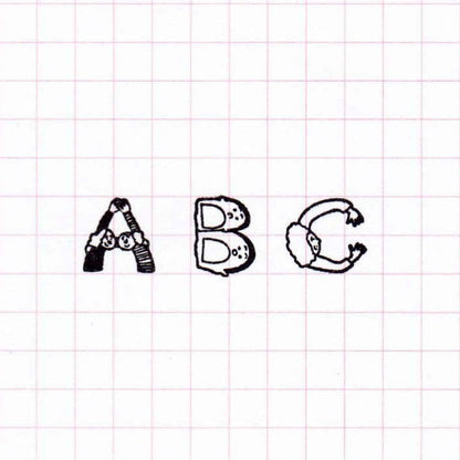 Human Alphabet Stamp, Hoshino Shiho x 36 Sublo