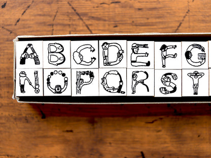 Human Alphabet Stamp, Hoshino Shiho x 36 Sublo