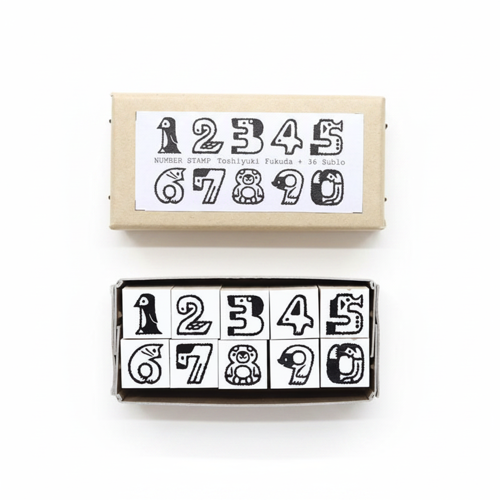 Number Stamp, Toshiyuki Fukuda x 36 Sublo