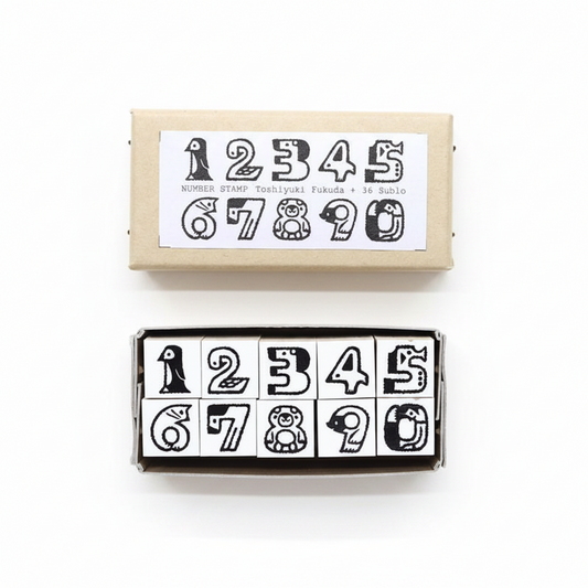 Number Stamp, Toshiyuki Fukuda x 36 Sublo