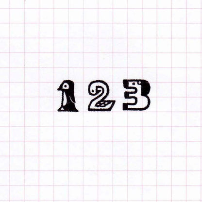 Number Stamp, Toshiyuki Fukuda x 36 Sublo