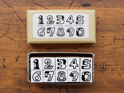 Number Stamp, Toshiyuki Fukuda x 36 Sublo