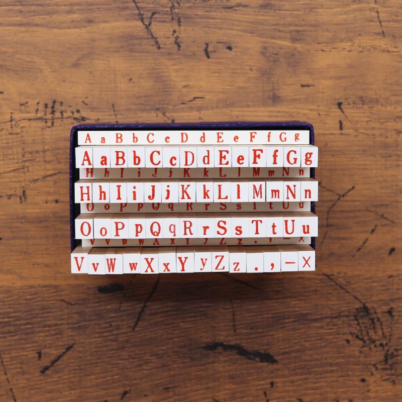 英文字母印章 (大小寫)｜L尺寸(3號)