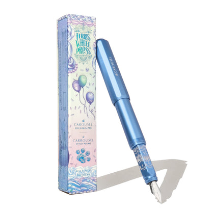 [Limited Edition 2025] Blue Revelry, Aluminium Carousel Fountain Pen, Fine / Medium Nib