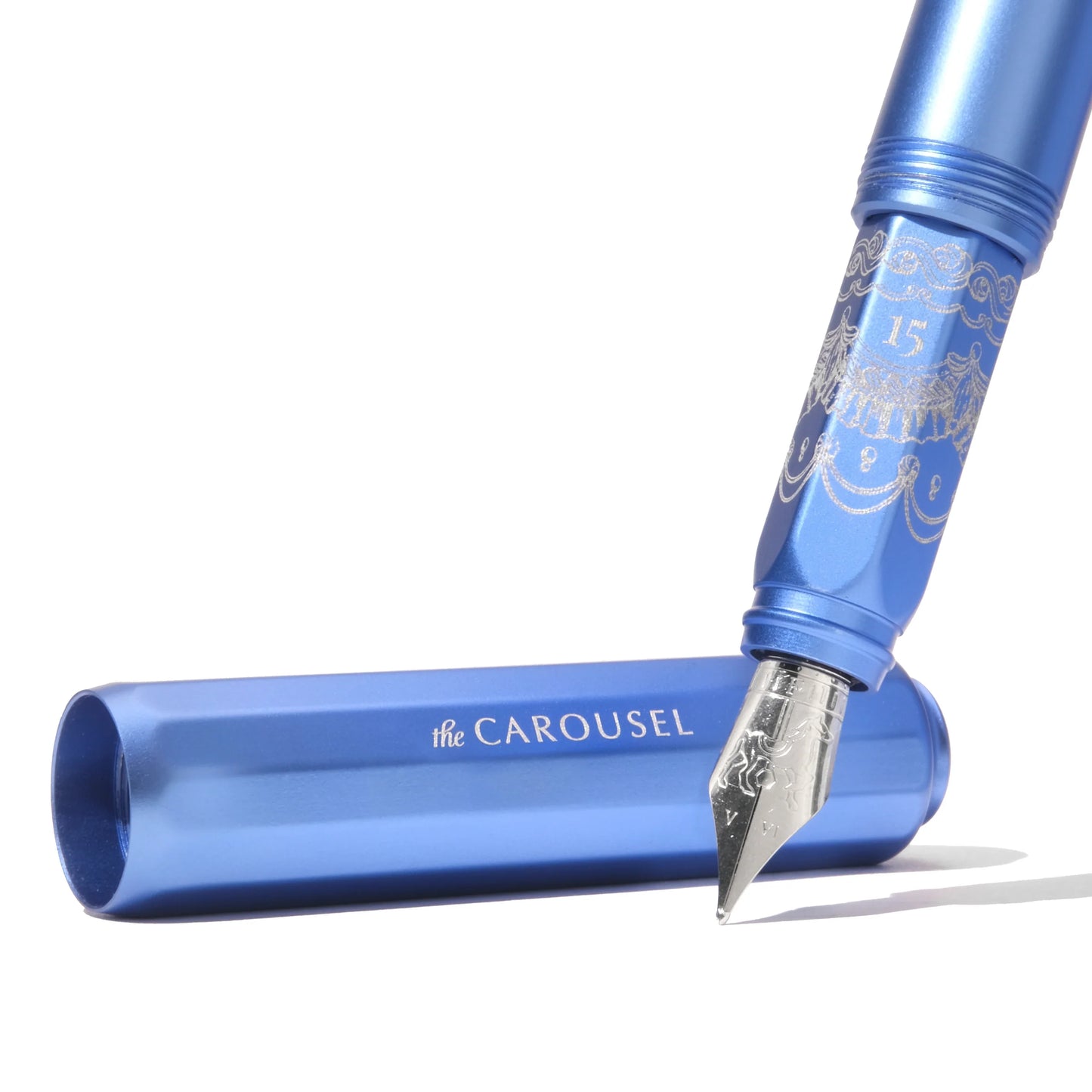 [Limited Edition 2025] Blue Revelry, Aluminium Carousel Fountain Pen, Fine / Medium Nib