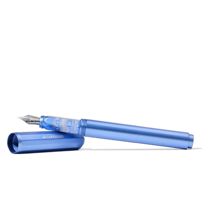 [Limited Edition 2025] Blue Revelry, Aluminium Carousel Fountain Pen, Fine / Medium Nib