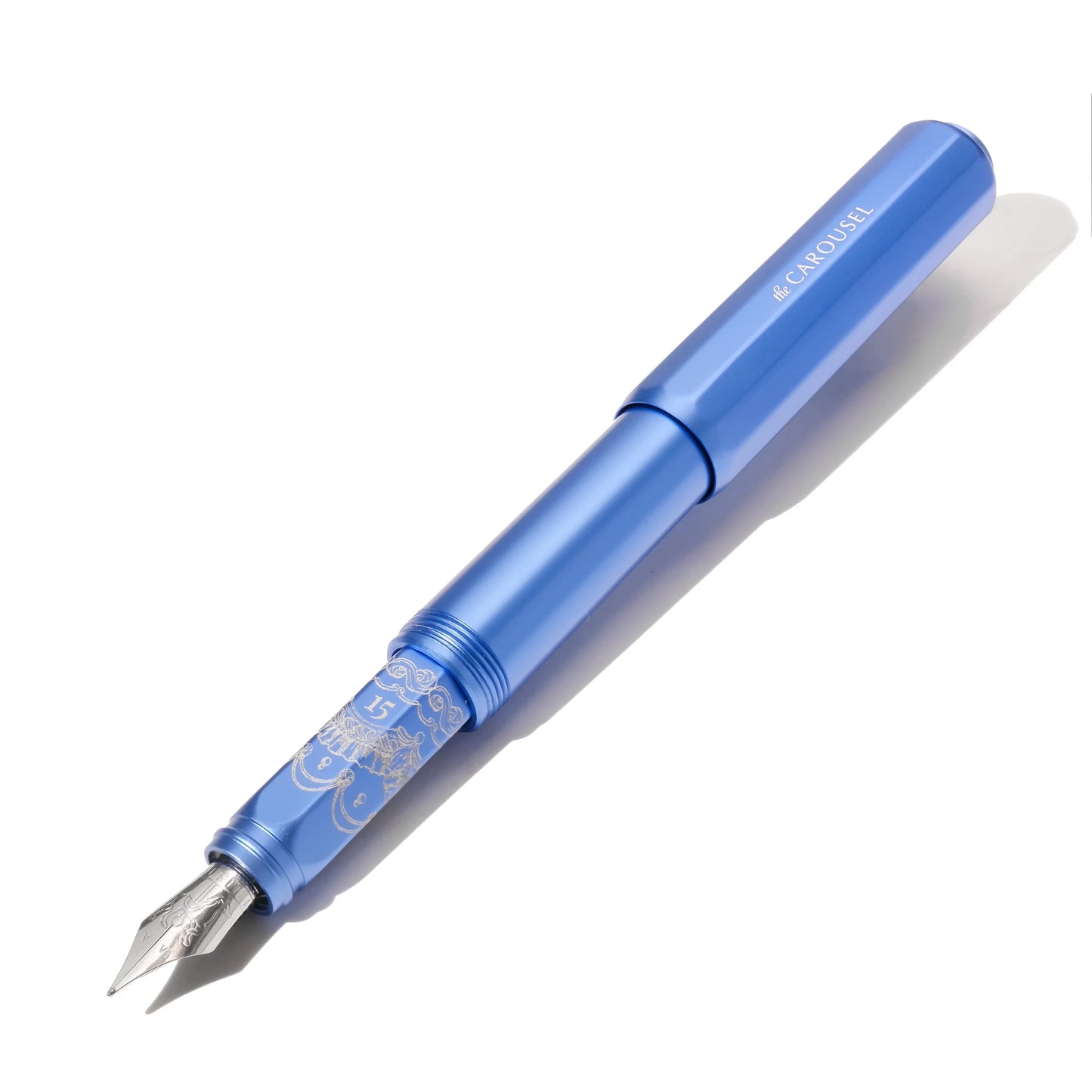 [Limited Edition 2025] Blue Revelry, Aluminium Carousel Fountain Pen, Fine / Medium Nib