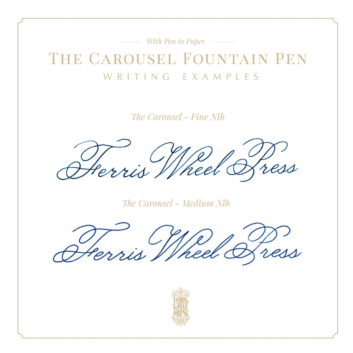 [Limited Edition 2025] Blue Revelry, Aluminium Carousel Fountain Pen, Fine / Medium Nib