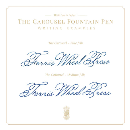 [Limited Edition 2025] Blue Revelry, Aluminium Carousel Fountain Pen, Fine / Medium Nib