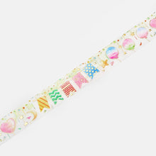 Load image into Gallery viewer, BGM, Party Garland, Washi Tape Foil Stamping, 15mm x 5m
