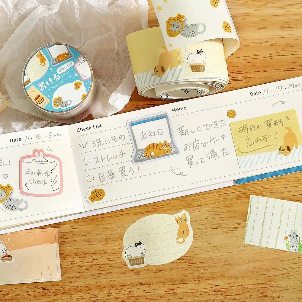 Warm Day, Writable Sticker, Roll Sticker, 30mm x 3m