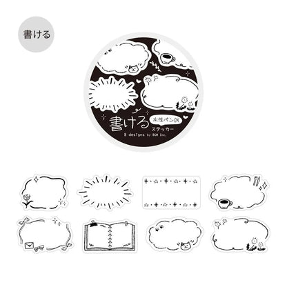 Sketch, Writable Sticker, Roll Sticker, 30mm x 3m