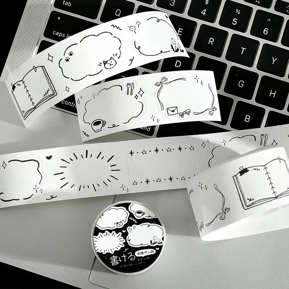 Sketch, Writable Sticker, Roll Sticker, 30mm x 3m