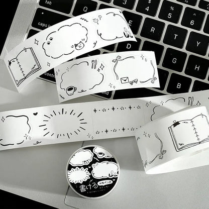 Sketch, Writable Sticker, Roll Sticker, 30mm x 3m