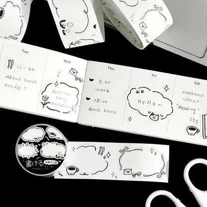 Sketch, Writable Sticker, Roll Sticker, 30mm x 3m