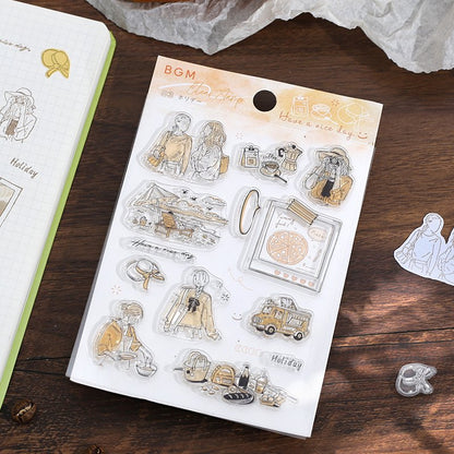 BGM, How to Spend Holidays．Holiday, Clear Stamps