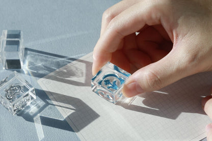 Flower Set, Kori Jirushi (氷印), Transparent Stamp Set of 6 Stamps