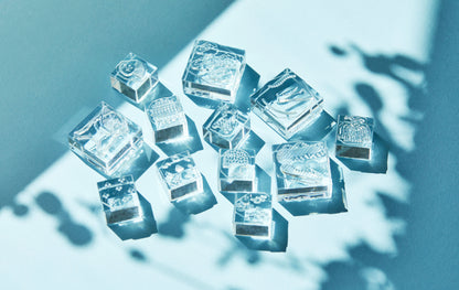 Flower Set, Kori Jirushi (氷印), Transparent Stamp Set of 6 Stamps