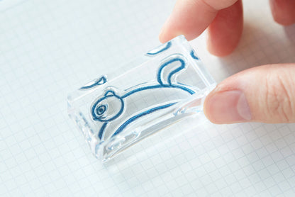 Flower Set, Kori Jirushi (氷印), Transparent Stamp Set of 6 Stamps