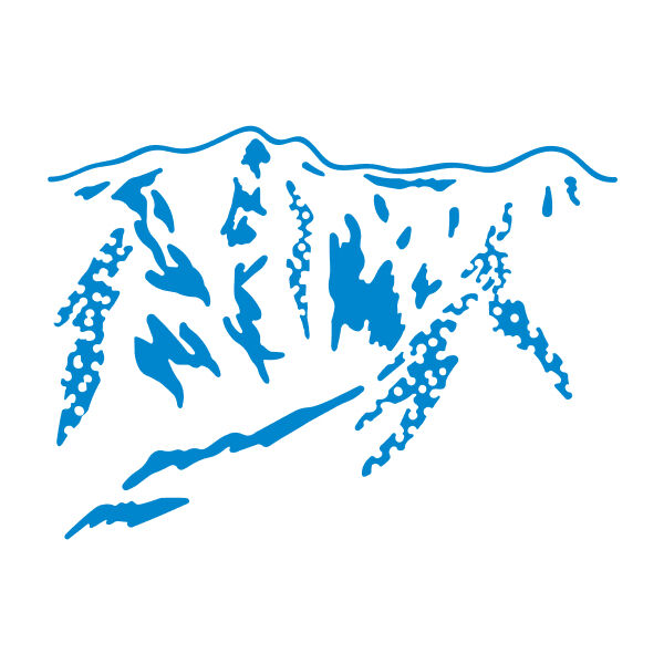 Mountain, Kori Jirushi (氷印), Transparent Stamp Large Size