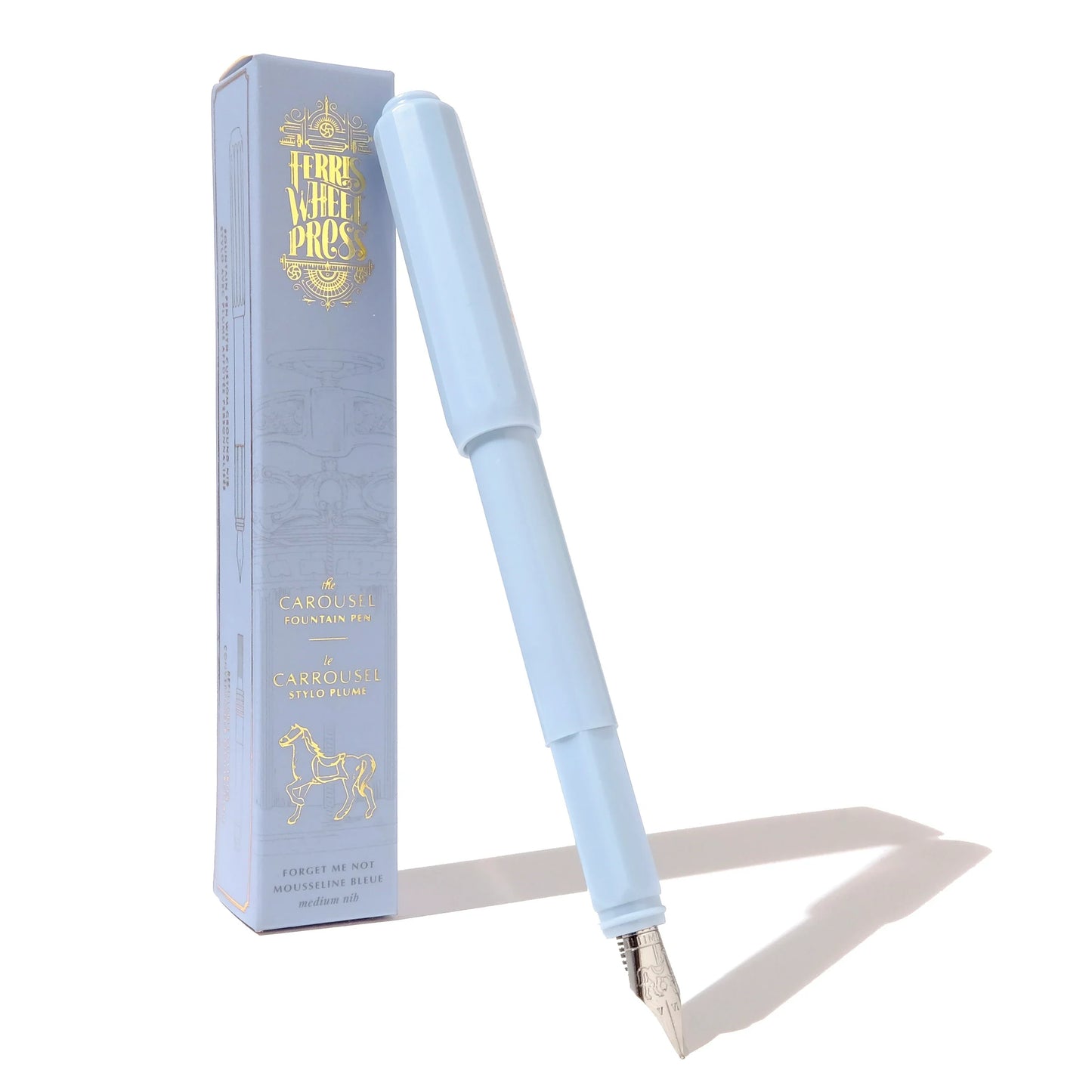 🎁 Ferris Wheel Press, Forget Me Not, The Carousel Fountain Pen, Fine / Medium Nib (100% off)