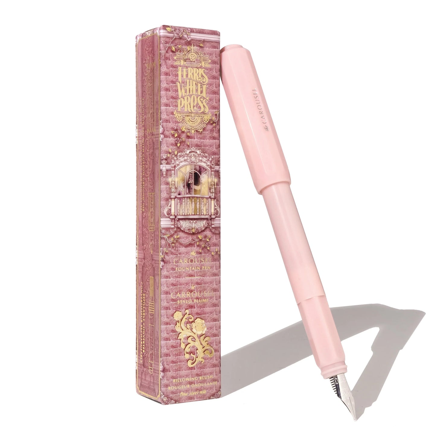 Ferris Wheel Press, Billowing Blush, The Carousel Fountain Pen, Fine / Medium Nib