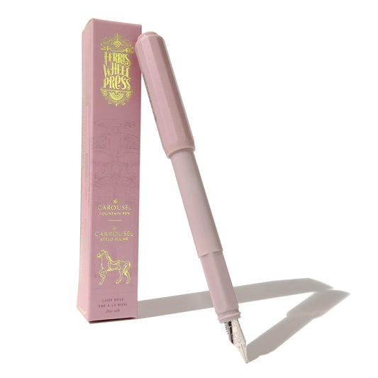 🎁 Ferris Wheel Press, Lady Rose, The Carousel Fountain Pen, Fine / Medium Nib (100% off)