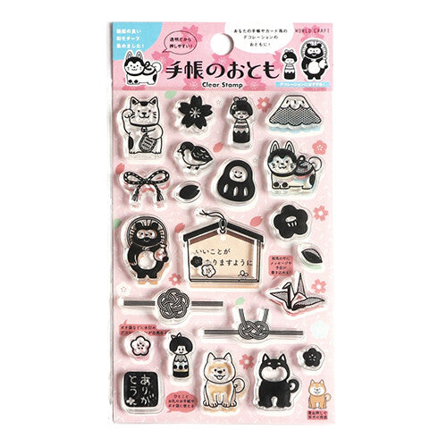 Japanese Decoration, Companion of Techo (手帳のおとも), Clear Stamps