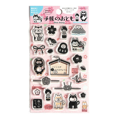 Japanese Decoration, Companion of Techo (手帳のおとも), Clear Stamps