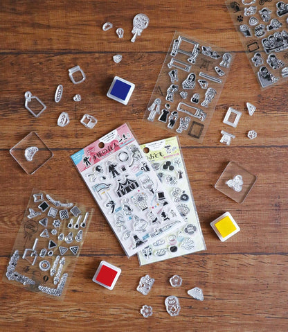 Japanese Decoration, Companion of Techo (手帳のおとも), Clear Stamps